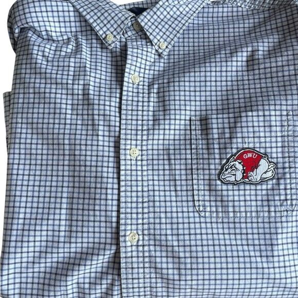 Chaps grey  and Red Casual Button Down Shirt size XXl like new see pics - Picture 1 of 2